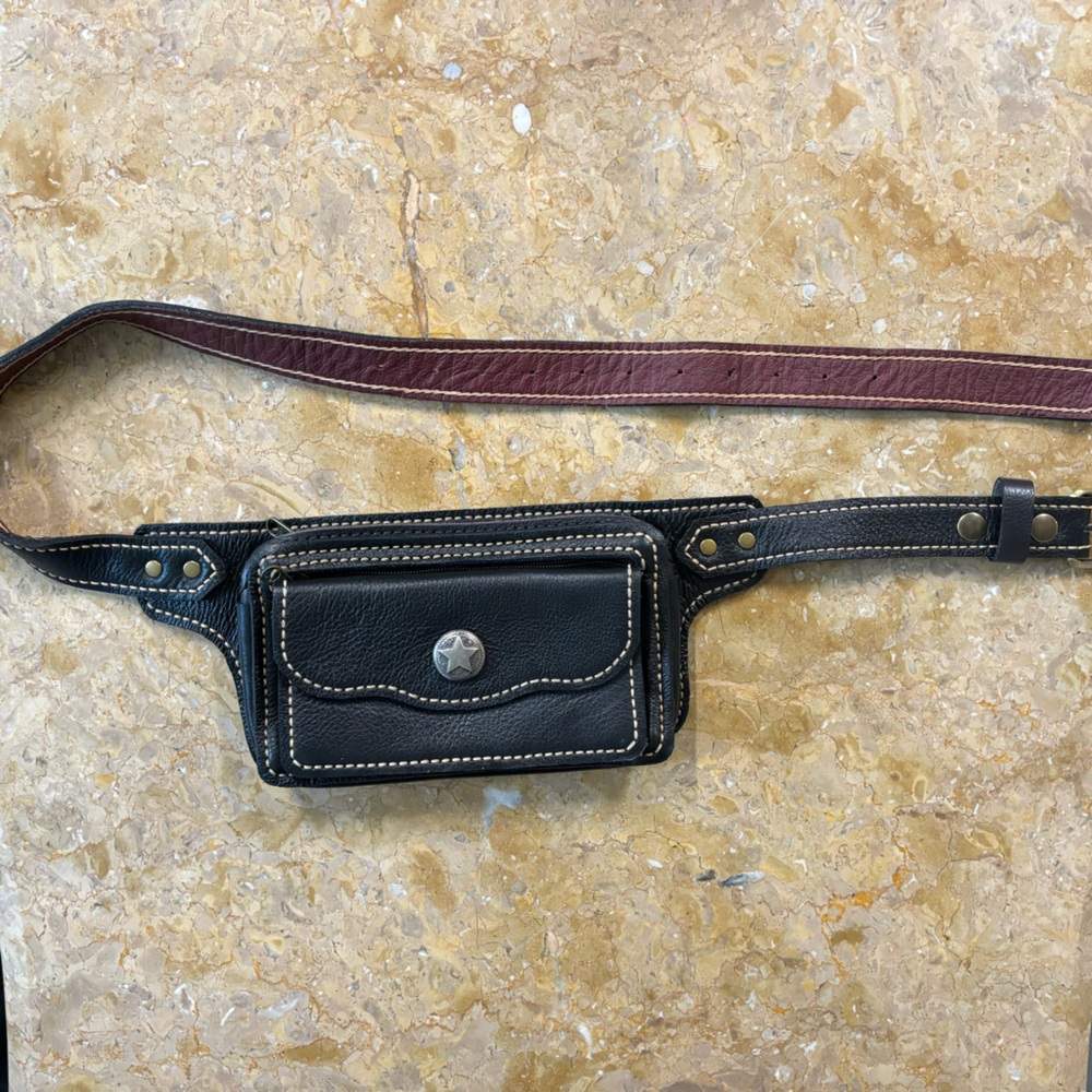 NWOT Handmade, Custom, Genuine Leather, Belt Bag, Western, Perfect Condition
